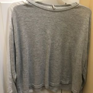 cropped long sleeve sweater